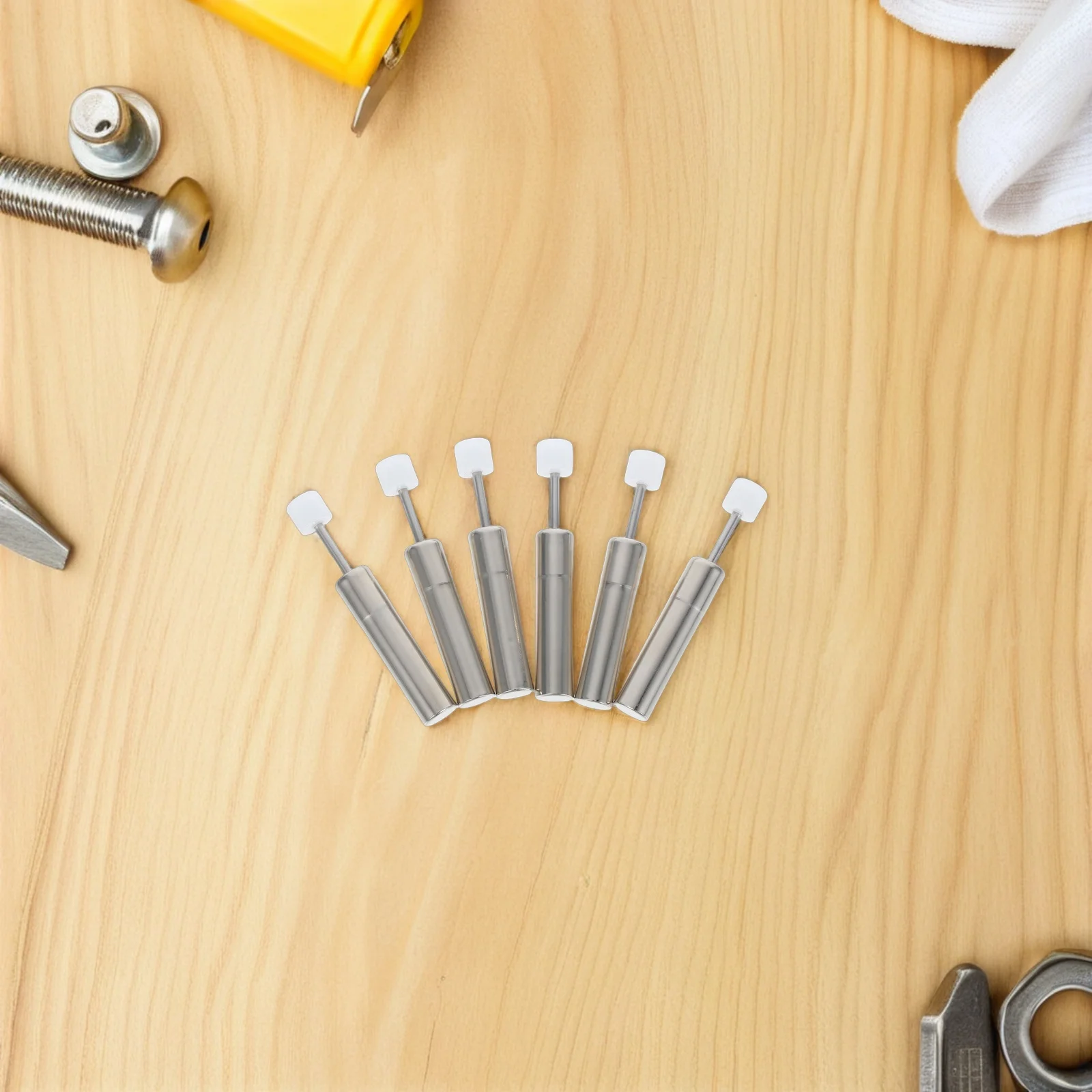 

6Pcs Soft Close Mechanism Damper for Trash Can Lid - Metal Garbage Can Shock Absorber Damping System Replacement Part Kitchen