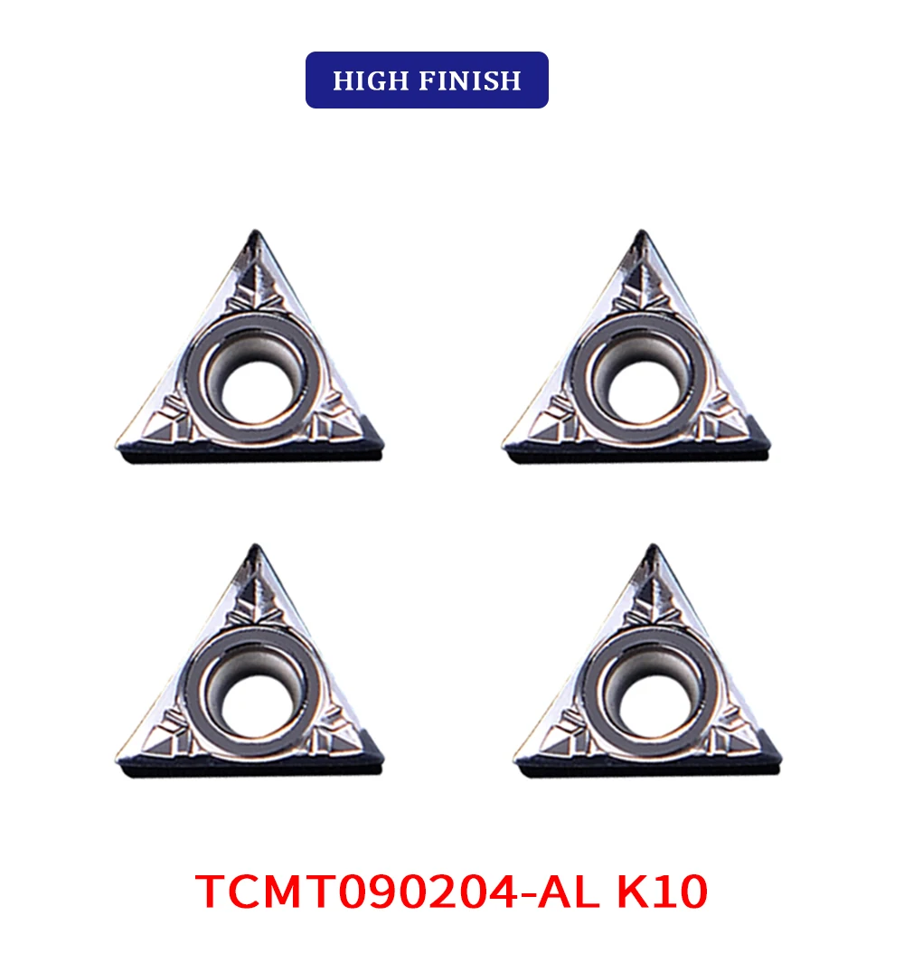 TCMT090204 TCMT110204 10 Chiếc Carbide Miếng Cắt CNC Dụng Cụ Xoay Để Quá Trình Thép Không Gỉ Và Inox Tiện Cắt