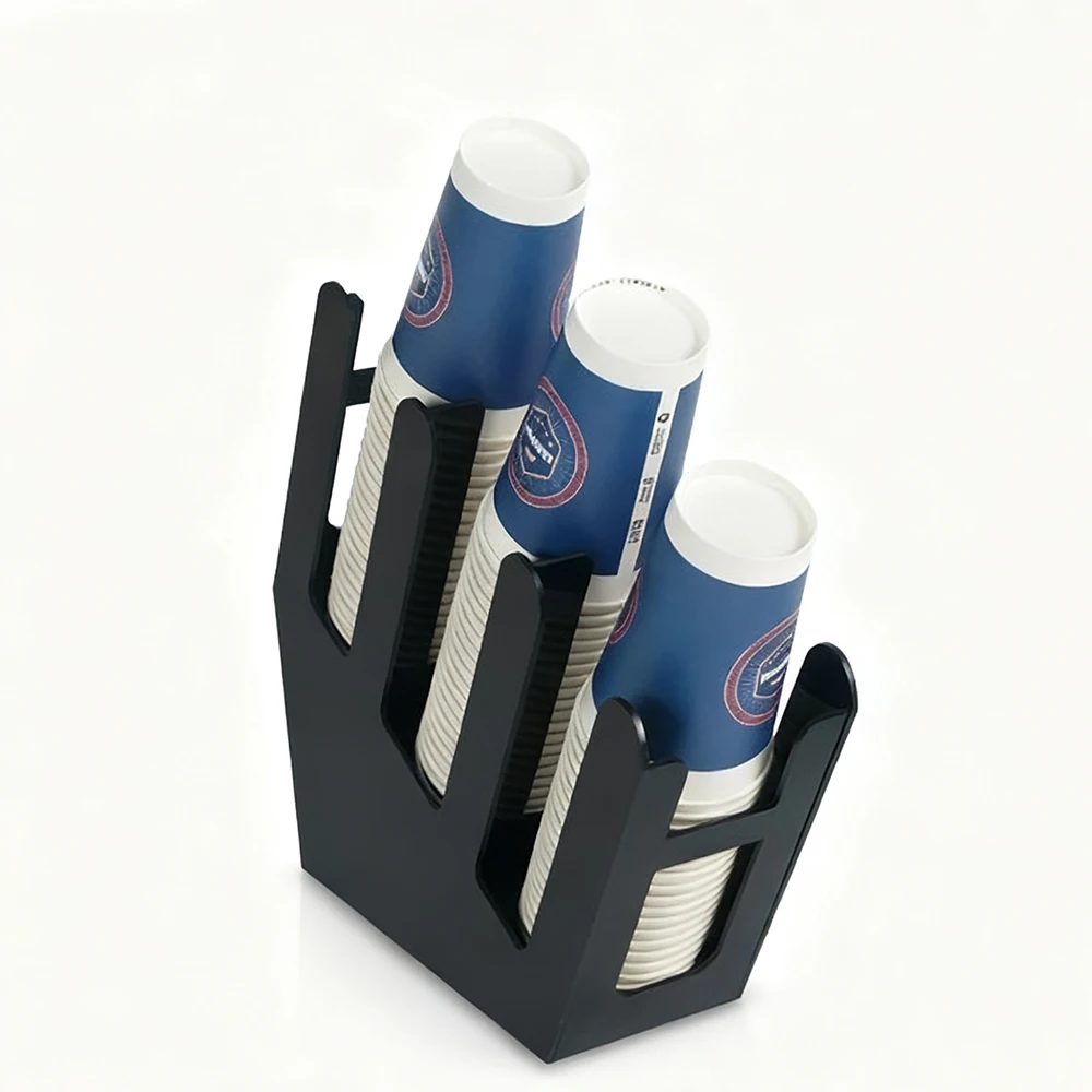 

Acrylic Cup Holder Multi-compartment Cup Storage Rack Straw Storage Box Coffee Milk Tea Shop Cup Container Rack Home Decor