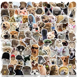 10/30/50/100pcs Cute Animal Dog Cats Meme Stickers Funny Decals DIY Phone Scrapbook Laptop Waterproof Kawaii Kids Sticker Toys