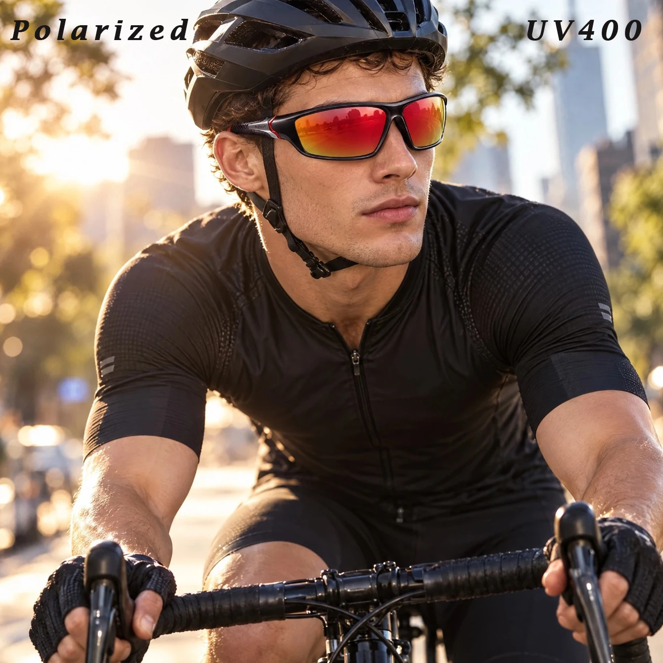 Unisex Polarized Sports Sunglasses for Men & Women, Outdoor Goggles for Cycling, Fishing & Running