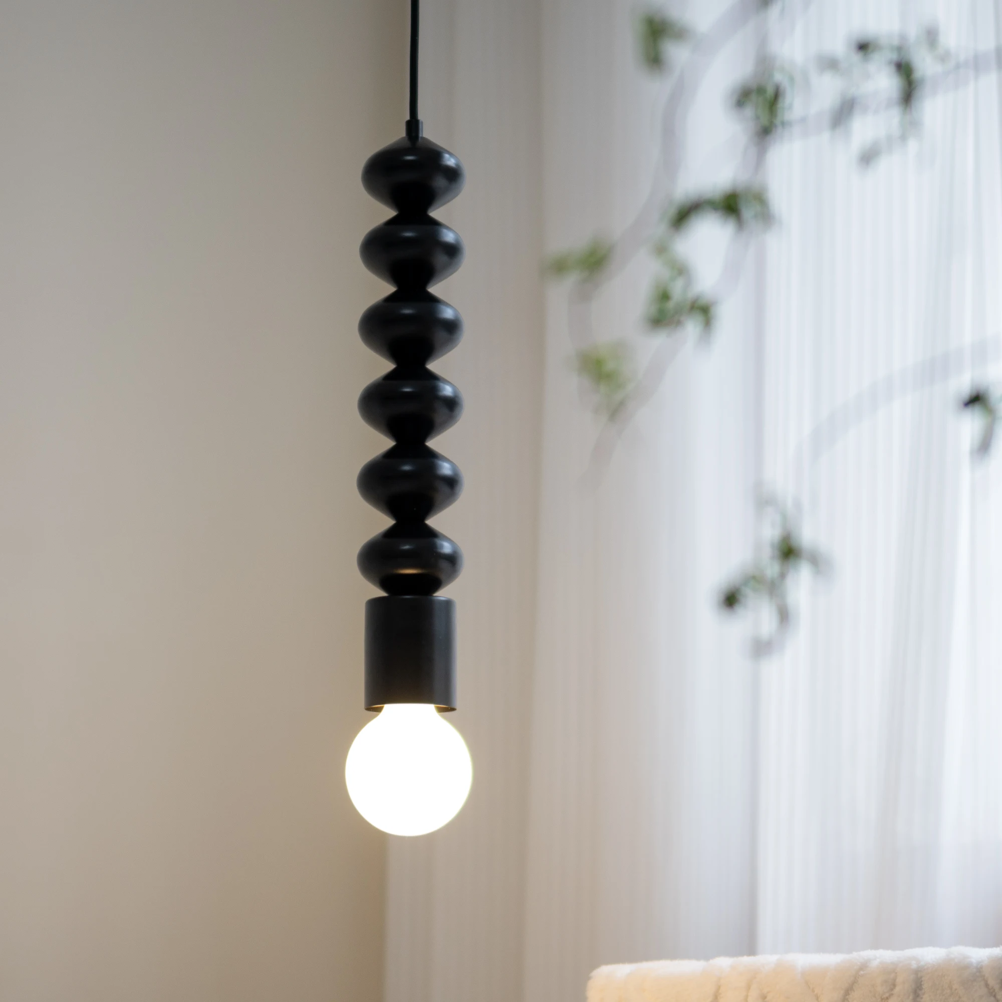 

Bauhaus Bedroom Bedside Pendant Lights Black Silver Living Room Porch Aisle Entrance Dining Room Kitchen Table Pendant Lamp
