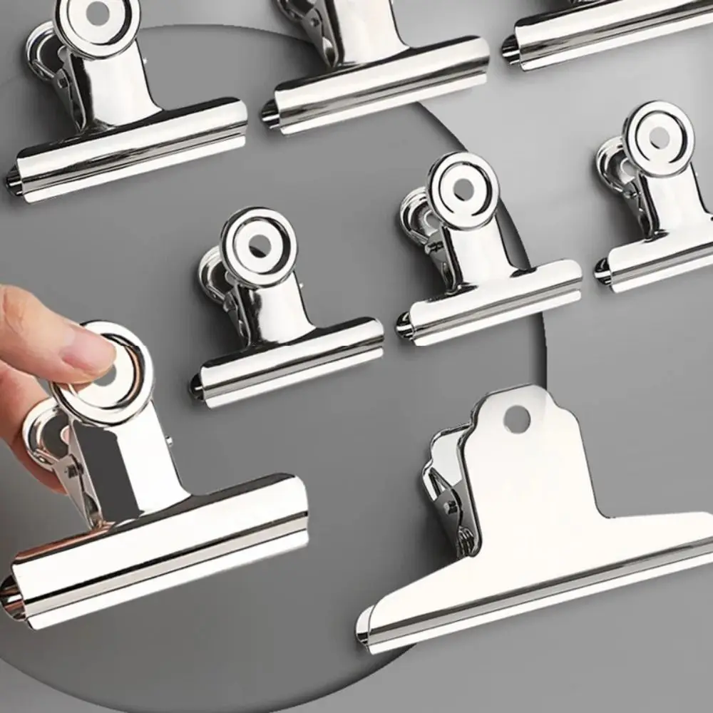 High Quality Stainless Steel Round Clip Universal Metal Mountain Shaped Clip Bill Clip Students