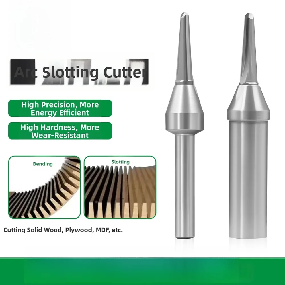 

1pc 1/4 Shank 1/2 Shank Woodworking Router Bit Solid Carbide Round Nose Grooving Chamfering Tool For Particle Board