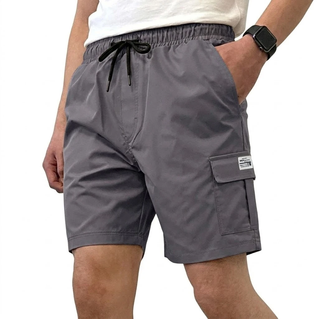 New Loose Cargo Pants Shorts Gym Man Summer Knee Pants Multi-Pocket Short Men's Work Pants Plus Size Cargo Shorts Hiking Trouser view 4