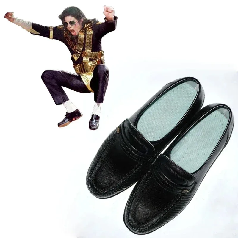 Sepatu Cosplay Michael Jackson, Billie Jean, Sepatu Dansa Modern, Performance Deluxe, Custom Made20254;v'5,f;6.j;8'