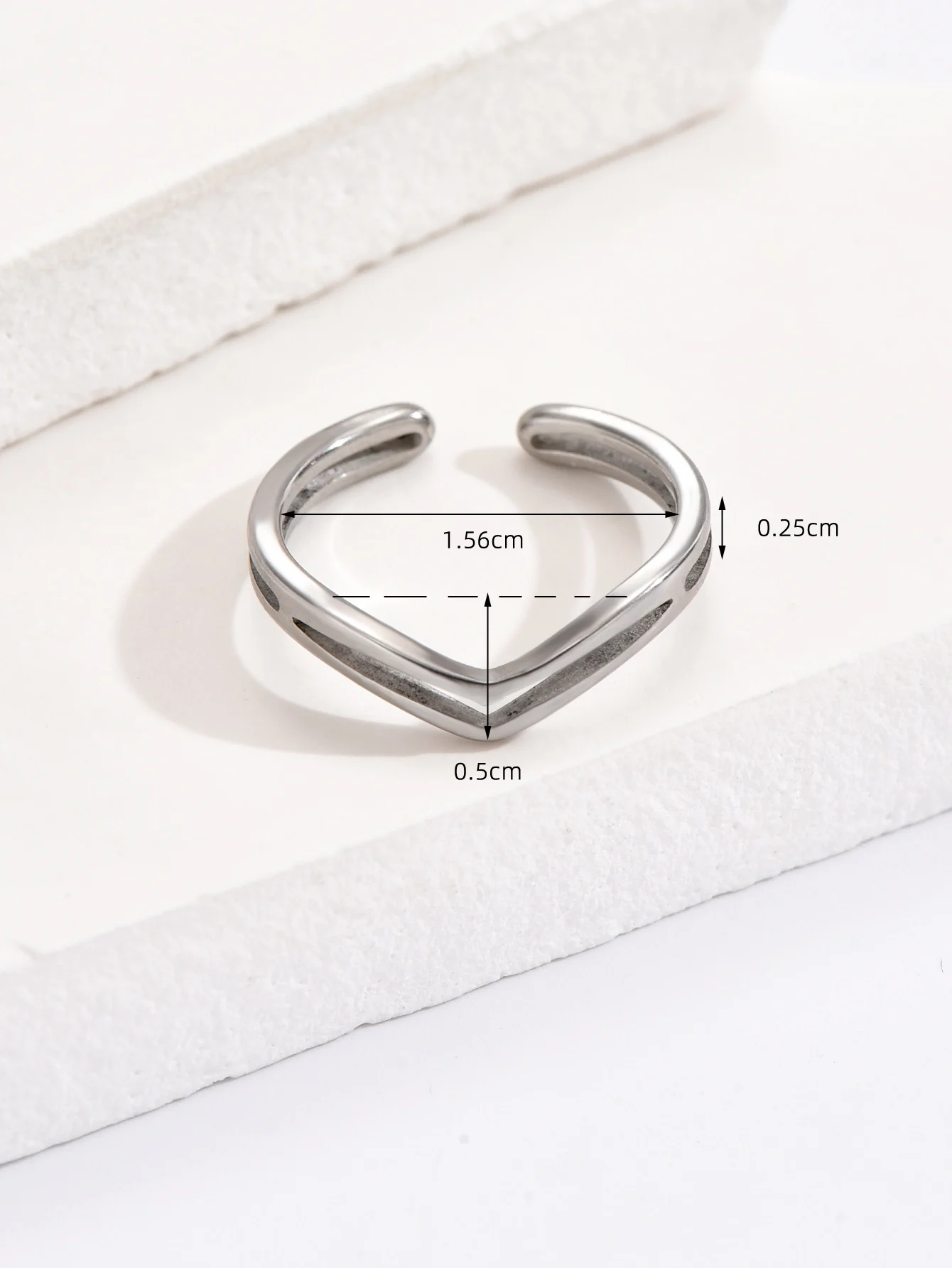 7pcs Adjustable Open Size Stainless Steel Toe Rings Set