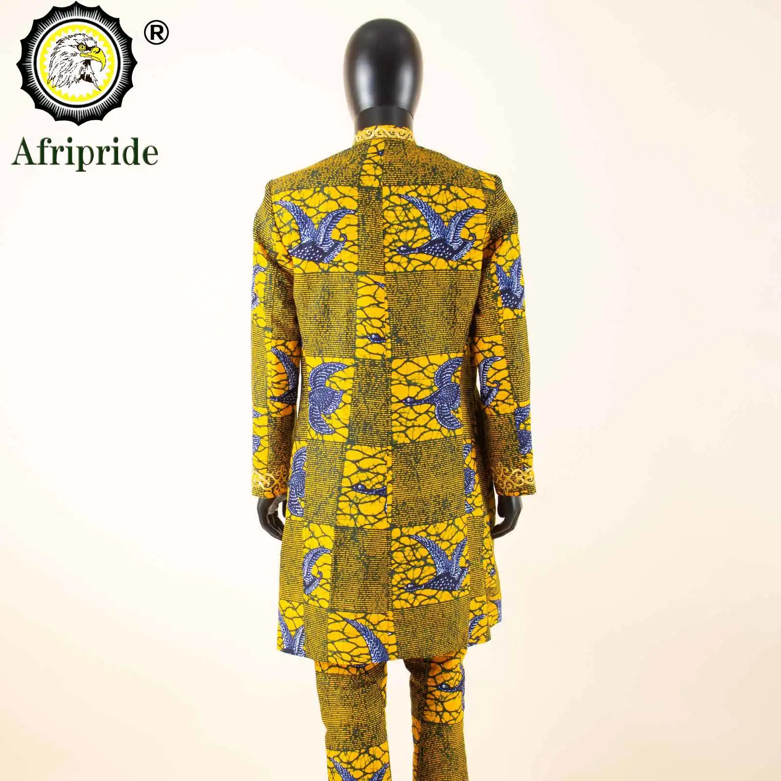 Dashiki for Men African Suit Embroidery Jackets and Pants 2 Piece Set Traditional Attire Dashiki Clothes Print Outfits A2316061