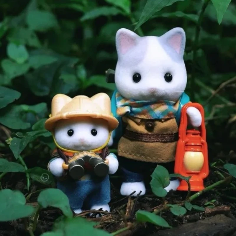 Sylvanian Families Latte Cat Camping Adventure Forest Jungle Adventure Series Children'S Play Toy  Birthday Gift