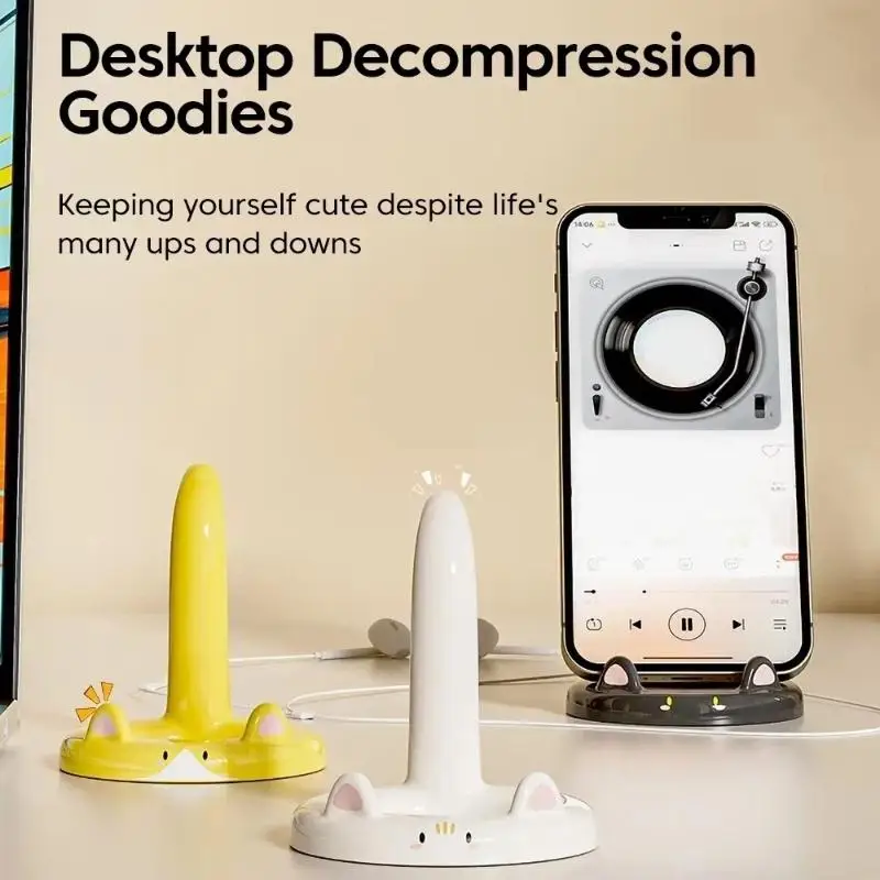 Cartoon Cat Phone Stand Multi-function Adjustable Angle Cute Desktop Tablet And Phone Holder