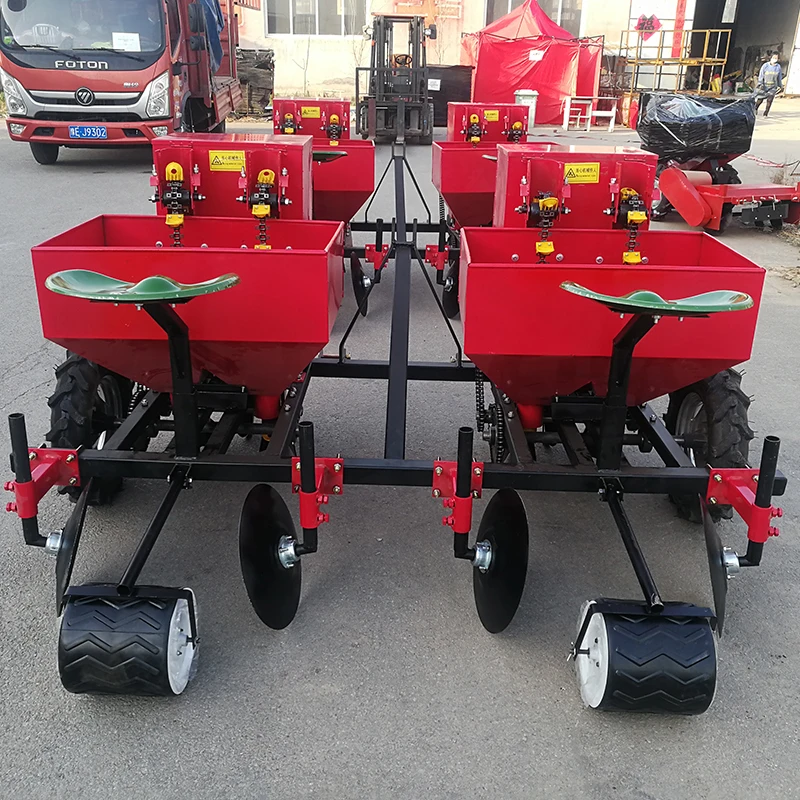 Tractor Mounted 2 Rows Potato Planter With Fertilizer Potato Seeding Machine
