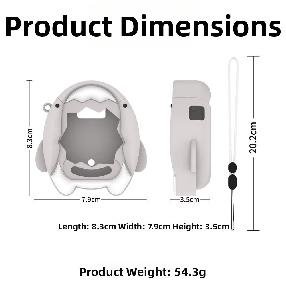 실리콘 게임 콘솔 보호 케이스 타마고치 파라다이스용 끈이 있는 귀여운 만화 충격 방지 스킨 커버 슬리브