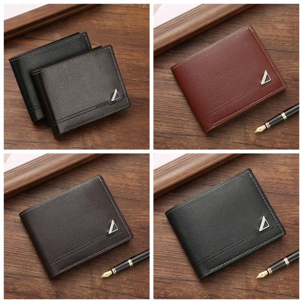 

PU Clutch Bag Men Slim Wallet Photo Card Holder Coin Purse Money Pocket Purse Large Capacity PU Leather PU Leather Wallet