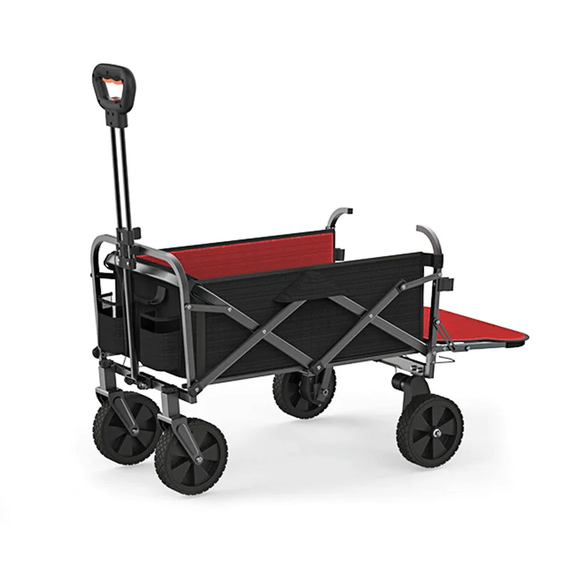 

Electric stall trolley Outdoor camping trolley Folding table Display stand Removable labor-saving electric trolley