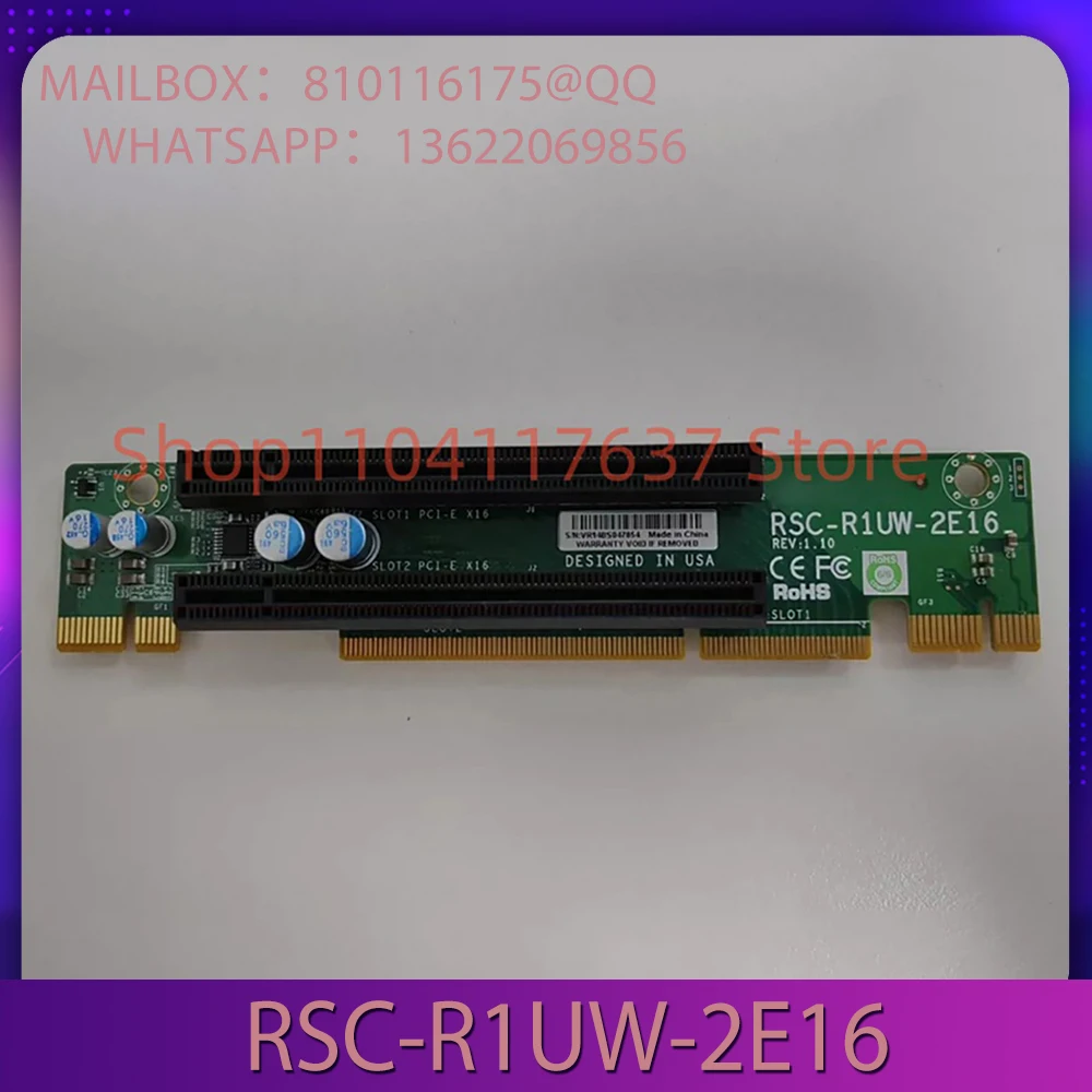 RSC-R1UW-2E16 FOR Supermicro 1U server X16 Adapter card RSC-R1UW-2E16