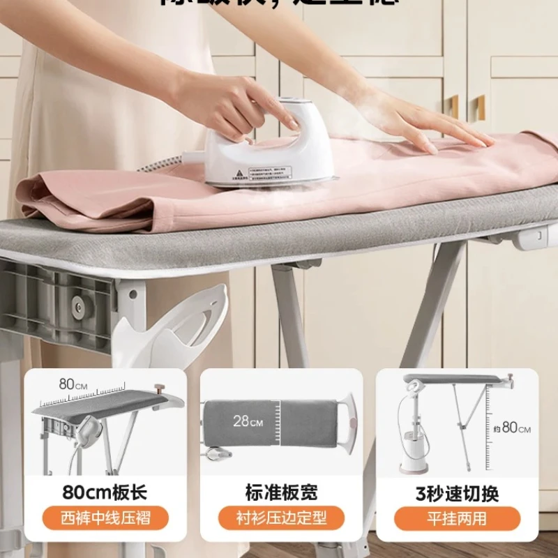 Household & Commercial Pressurized Steam Garment Steamer - Dual Rod 2-in-1 Vertical & Flat Ironing, for Clothing Stores Home Use