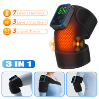 Electric Heated Knee Massage Physiotherapy Pad 3 in 1 Massager For Shoulder Elbow Knee 6-speed Hot Compress Relax Muscle