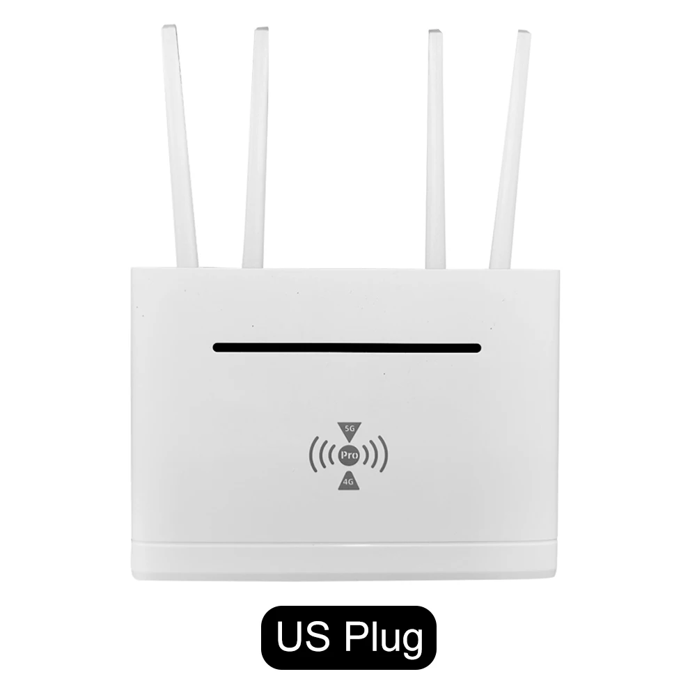 Imagem -04 - Wireless Home Wifi Router Antena Externa Conexão com Fio Hotspot Cartão Sim 4g Lte 300mbps