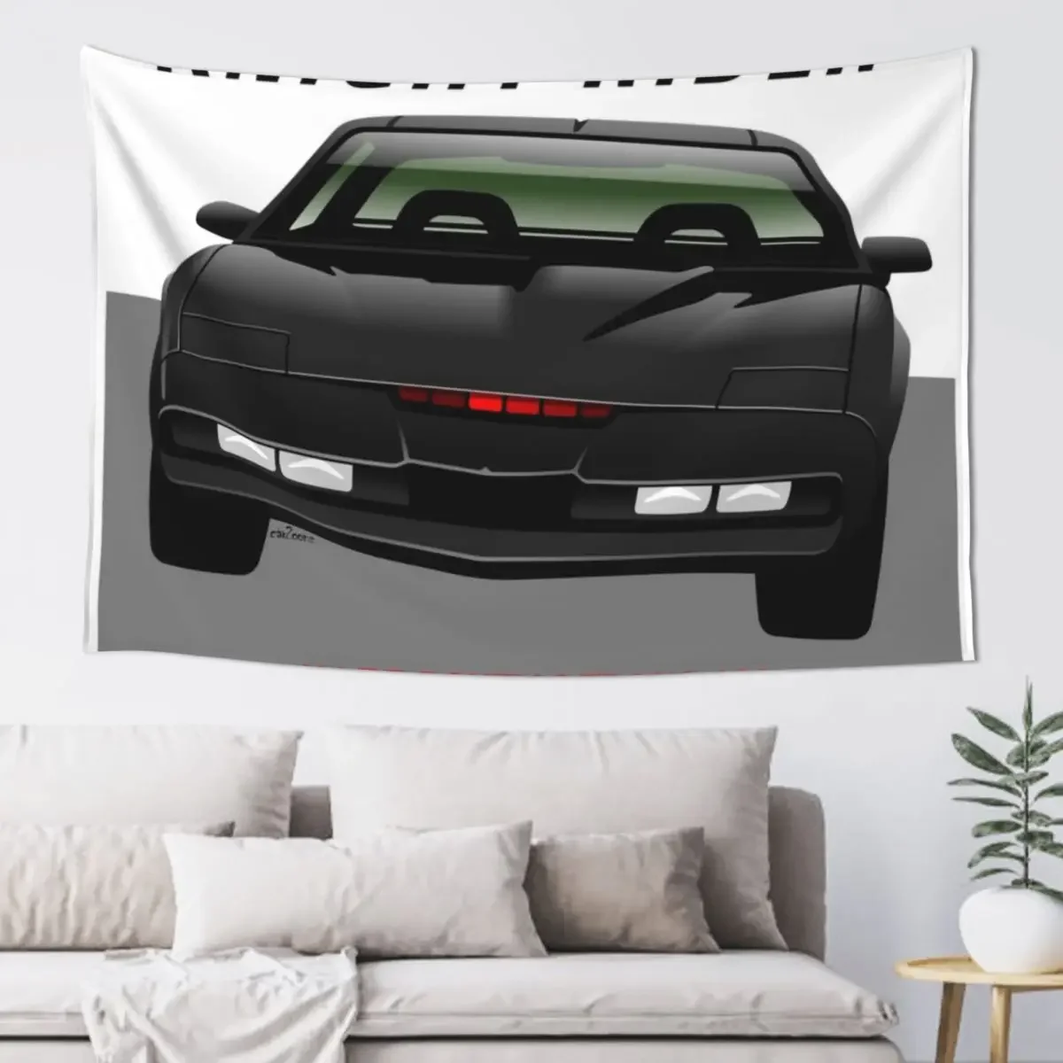 Knight Rider Pontiac Trans Am 1982 Tapestry Aesthetic Decoration Outdoor Decoration Tapestry