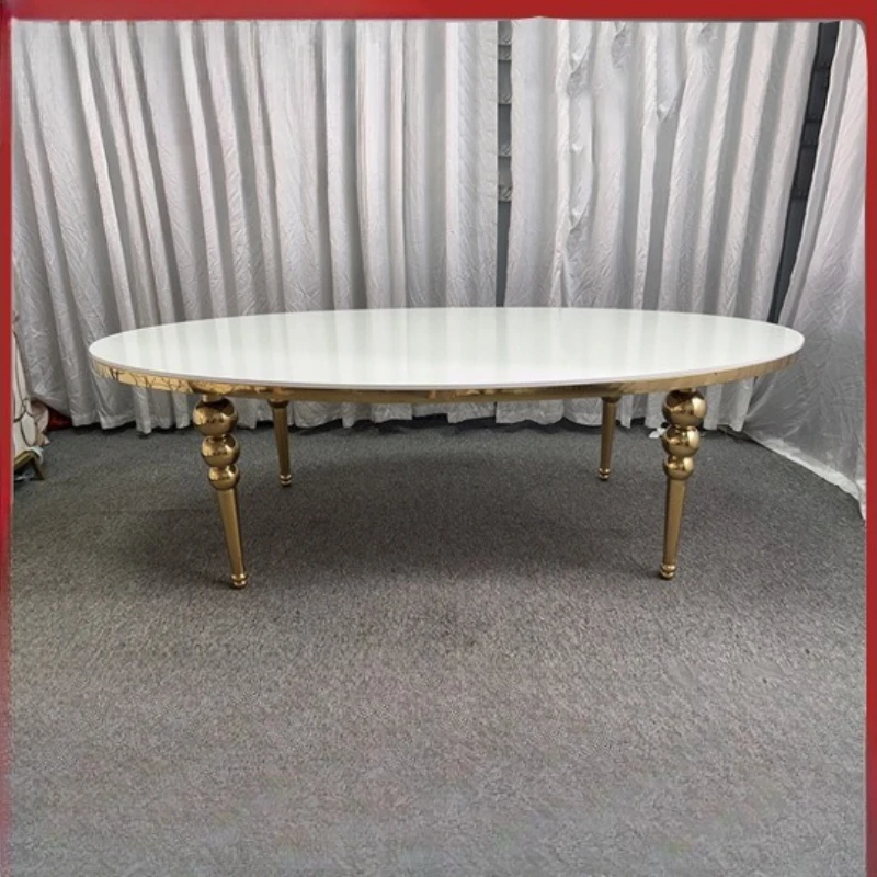 

Wedding banquet large round table, commercial hotel table, hotel box villa