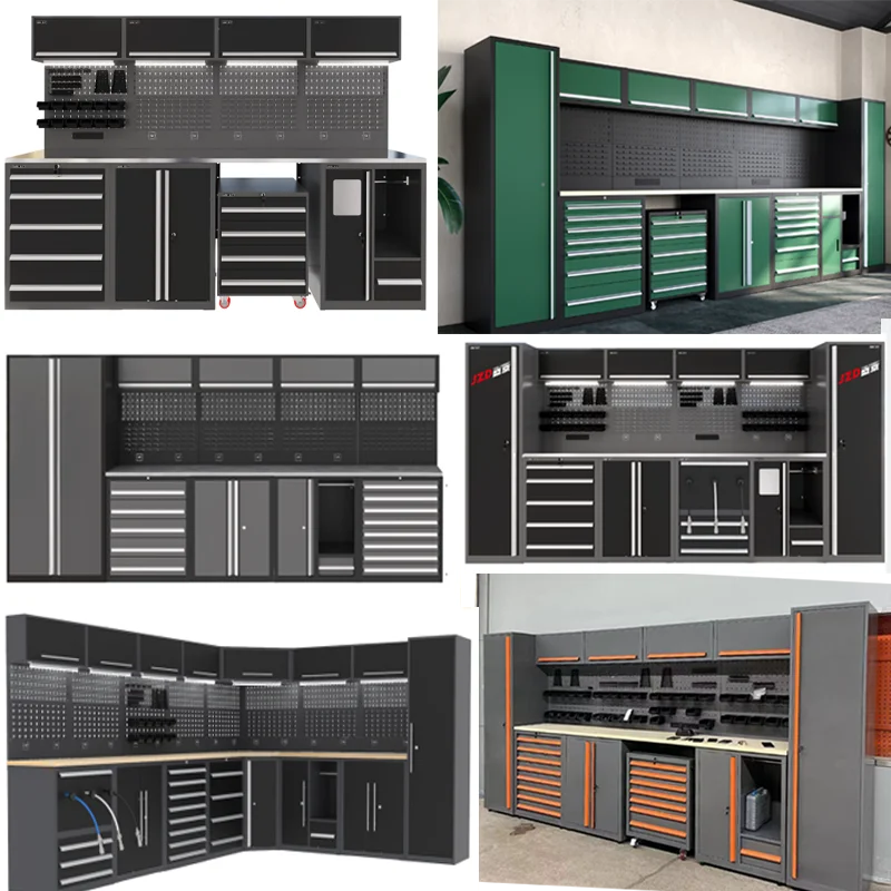 Combined tool cabinet Stainless steel workbench Factory workshop Auto maintenance Workstation Mobile tool cart Delivery tool