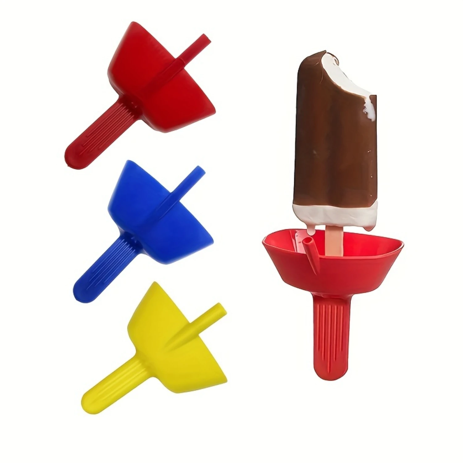3-Pack Plastic Ice  Molds - BPA-Free, Lead-Free, Leak-Proof Popsicle Makers - Reusable and Dishwasher Safe - High Quality, Non-S