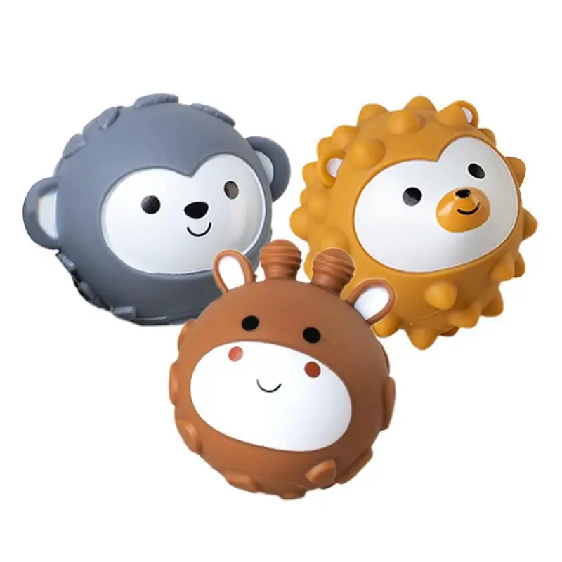 Toddler Textured Multi-Sensory Toys Funny Sensory Textured Small Squeeze Ball For Boys Cute Animal Shapes Sensory Exploration