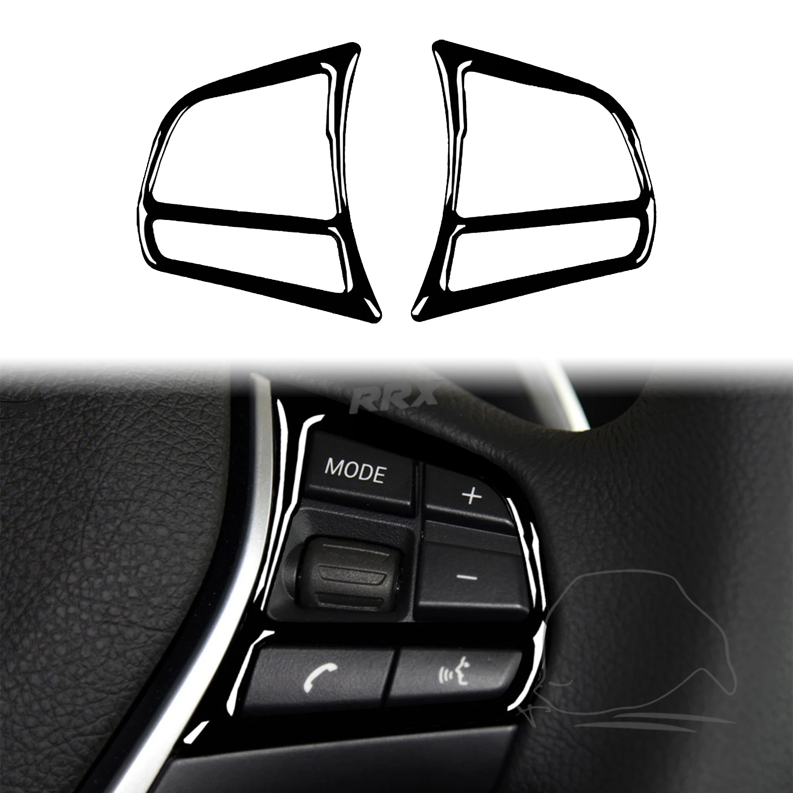 لسيارات BMW 3 4 Series F30 F31 F32 F33 F34 2013-2017 البيانو الأسود راديو CD التحول رفع لوحة السيارة داخل الملحقات ملصق مزخرفة #5