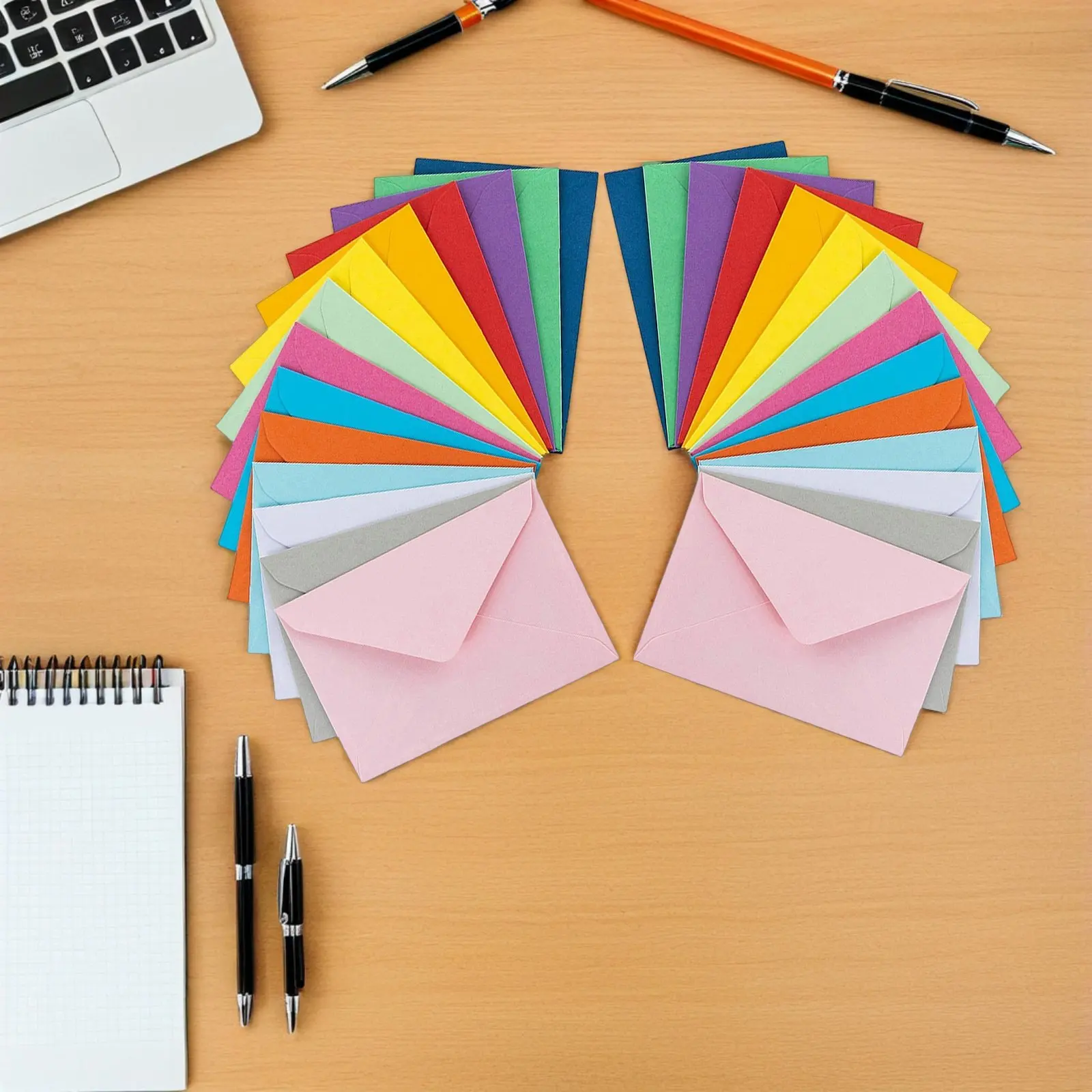 

50Pcs Solid Color Envelopes Colorful Card Holder for Greeting Cards Invitation Letter Writing Paper Storage Colorful Envelope