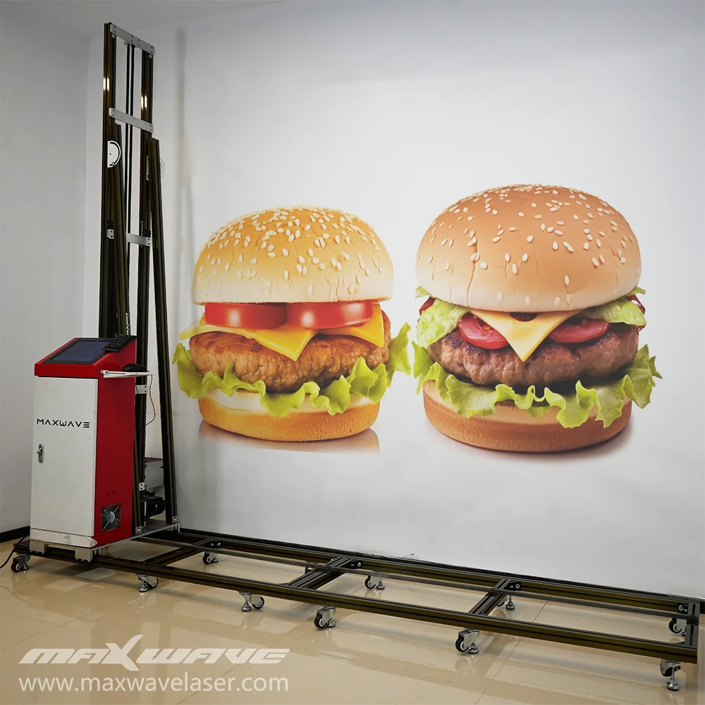 4720 Double headed 3D Photo Direct to Wall Printer  Mural Vertical Wall Printing Machine UV Light Wall Inkjet Printer 5D CMYKW