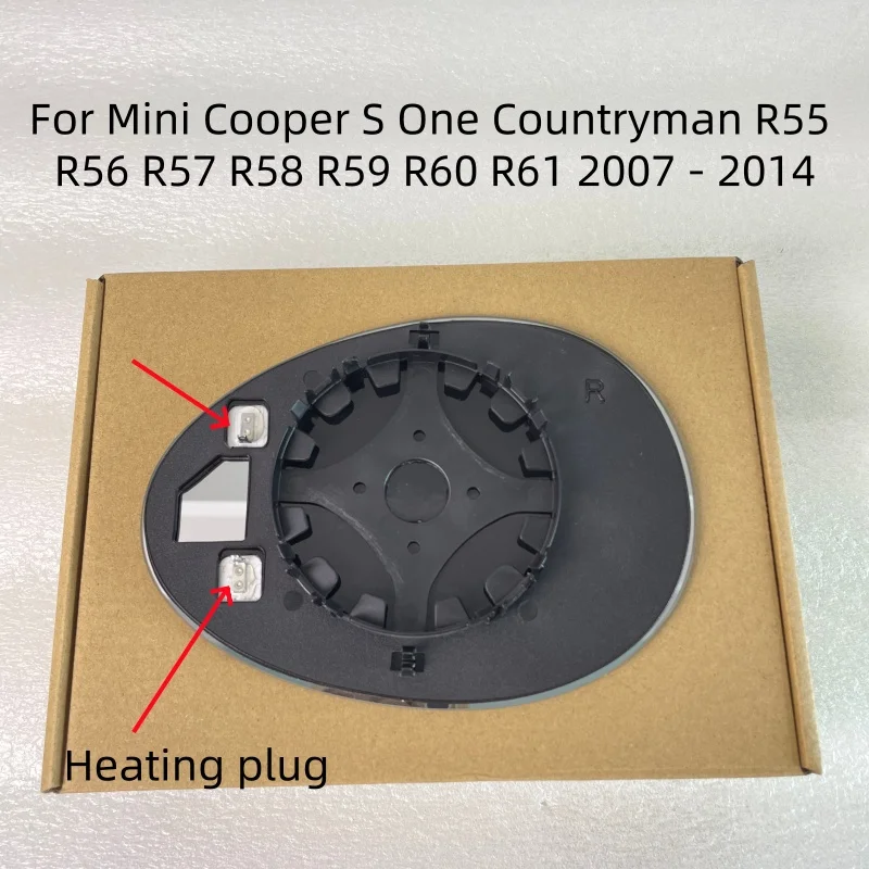 For Mini Cooper S One Countryman R55 R56 R57 R58 R59 R60 R61 2007 - 2014 Left Right Side Wing Mirror Glass Heated Convex Plate