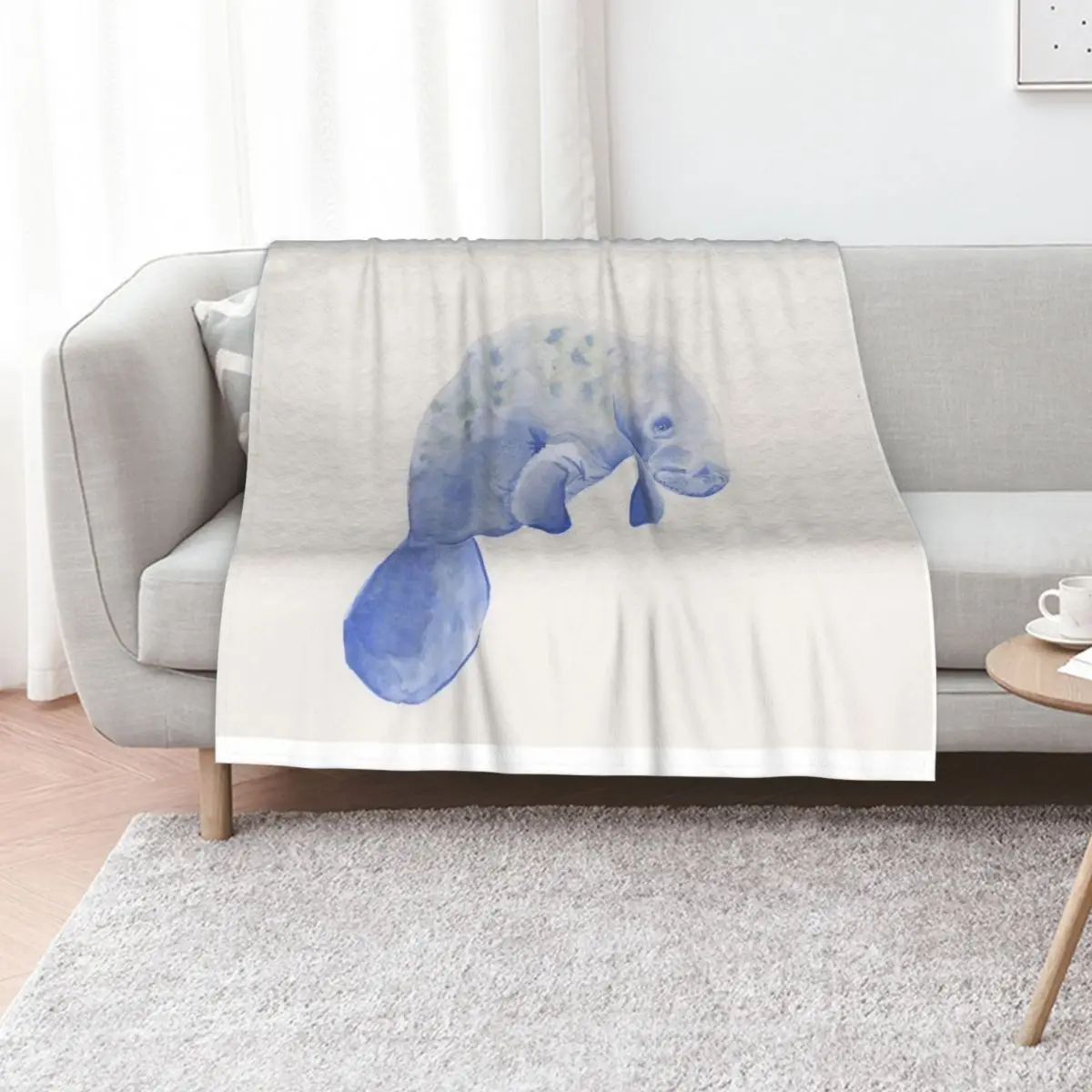 

Manatee Throw Blanket Thin Luxury Designer Beautifuls Thins Blankets