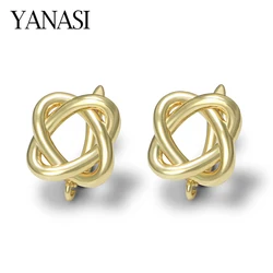18K Gold Plated Brass Shvenzy Big Size Earring Hooks Ear Wire Accessories For Earrings Jewelry Making Supplies Wholesale