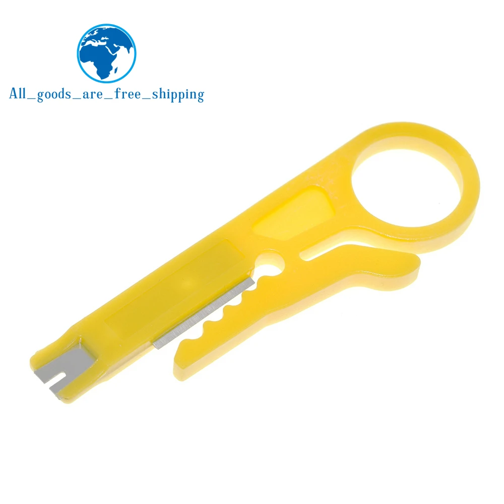 TZT Portable Wire Stripper Knife Crimper Pliers Crimping Tool Cable Stripping Wire Cutter Multi Tools Cut Line Pocket Multitool