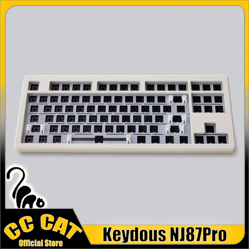 

Keydous NJ87pro набор механической клавиатуры, набор клавиатуры для геймеров, беспроводная клавиатура с 3 режимами, Настройка RGB, черная подсветка, наборы игровых клавиатур