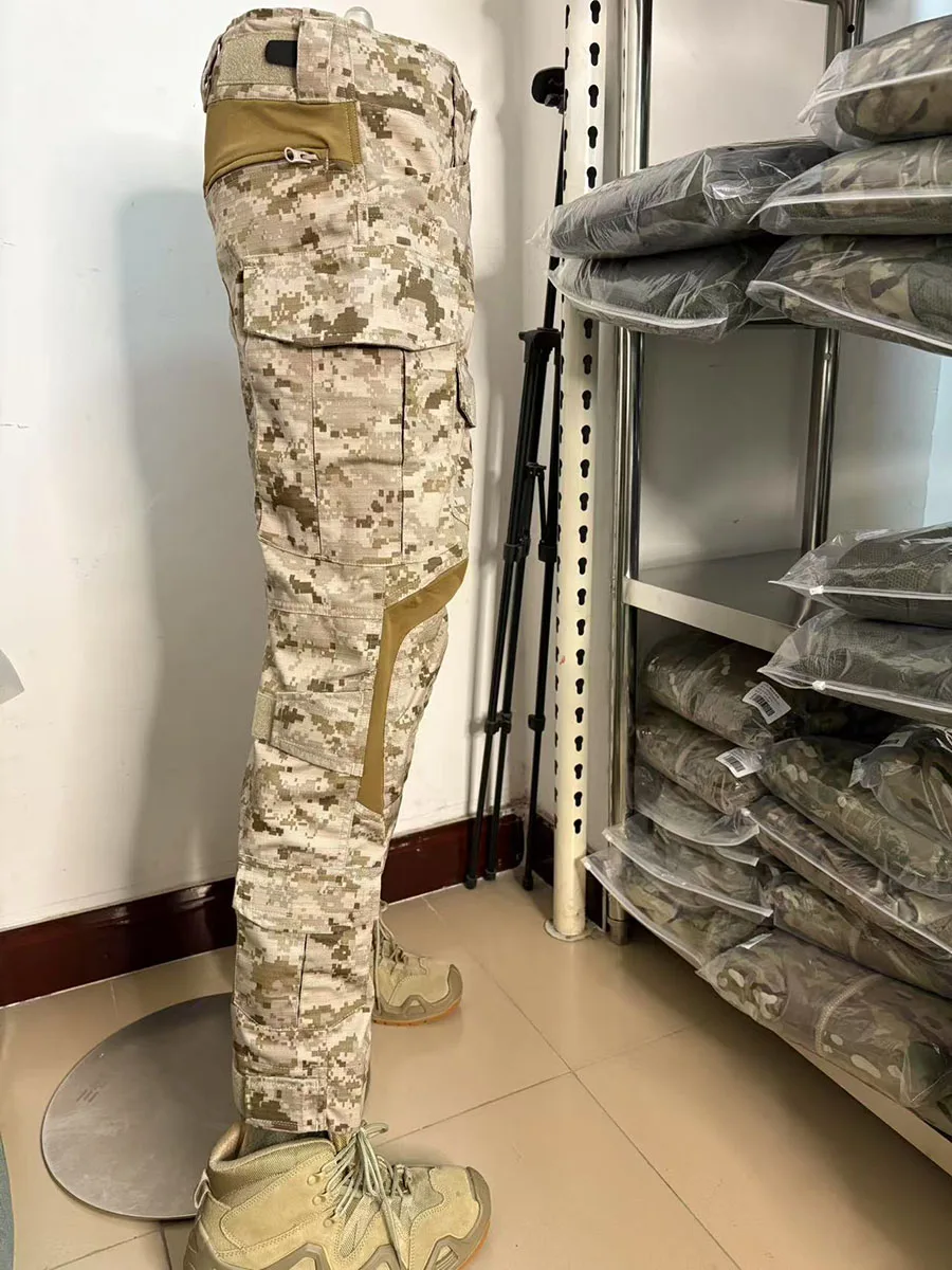 AOR1 Taktische Hose Herren Polyester Baumwolle G3 Taktische Hose Desert Digital Outdoor Armee-Fans Trainings-Kampfhose – Detail 13