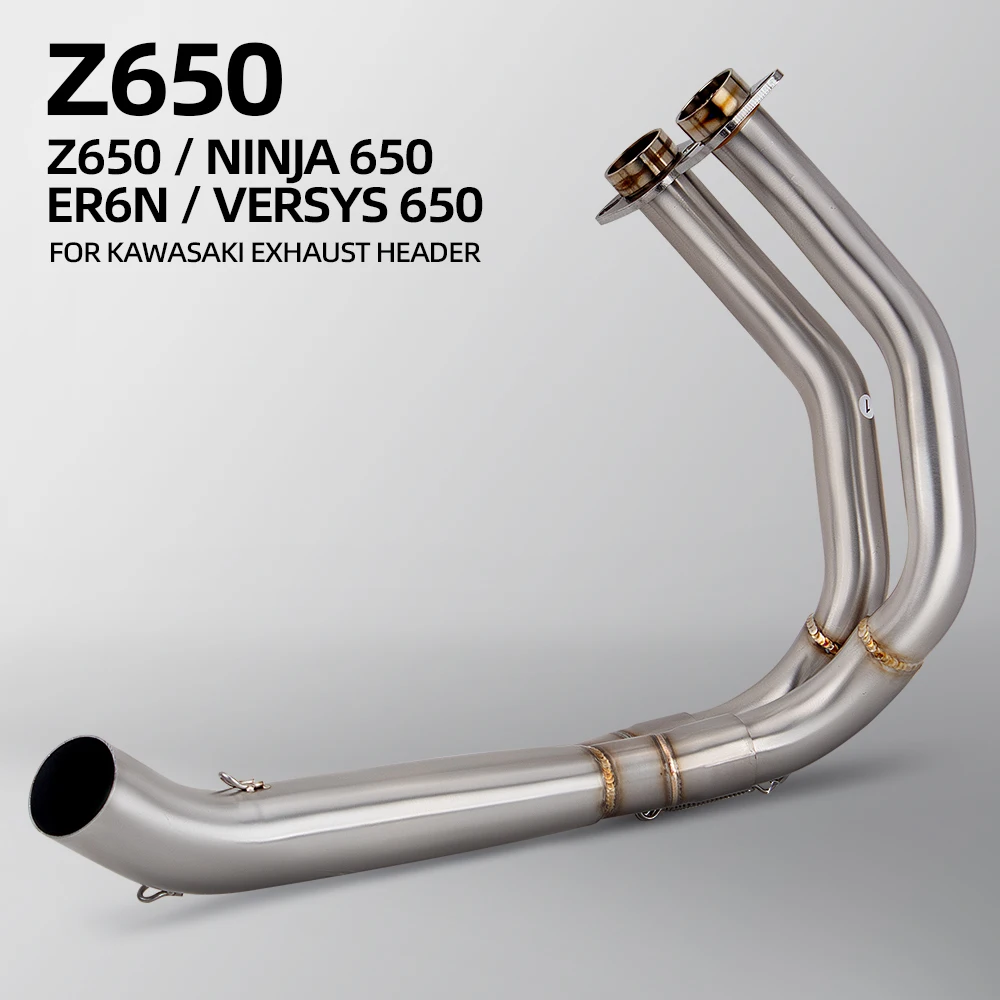 

Motorcycle Exhaust Stainless Front Link Pipe 51mm Interface Escape Racing Line For Kawasaki NINJIA650 Z650 NINJA Z 650
