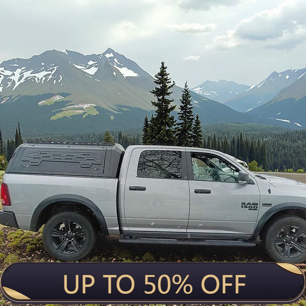 

Deren High QualitAluminum AlloyFoldable TonneauTruck Roof Canopy Waterproof Hardtop Cargo Bed Cover forOff-Road Pickup Dodge/5.7