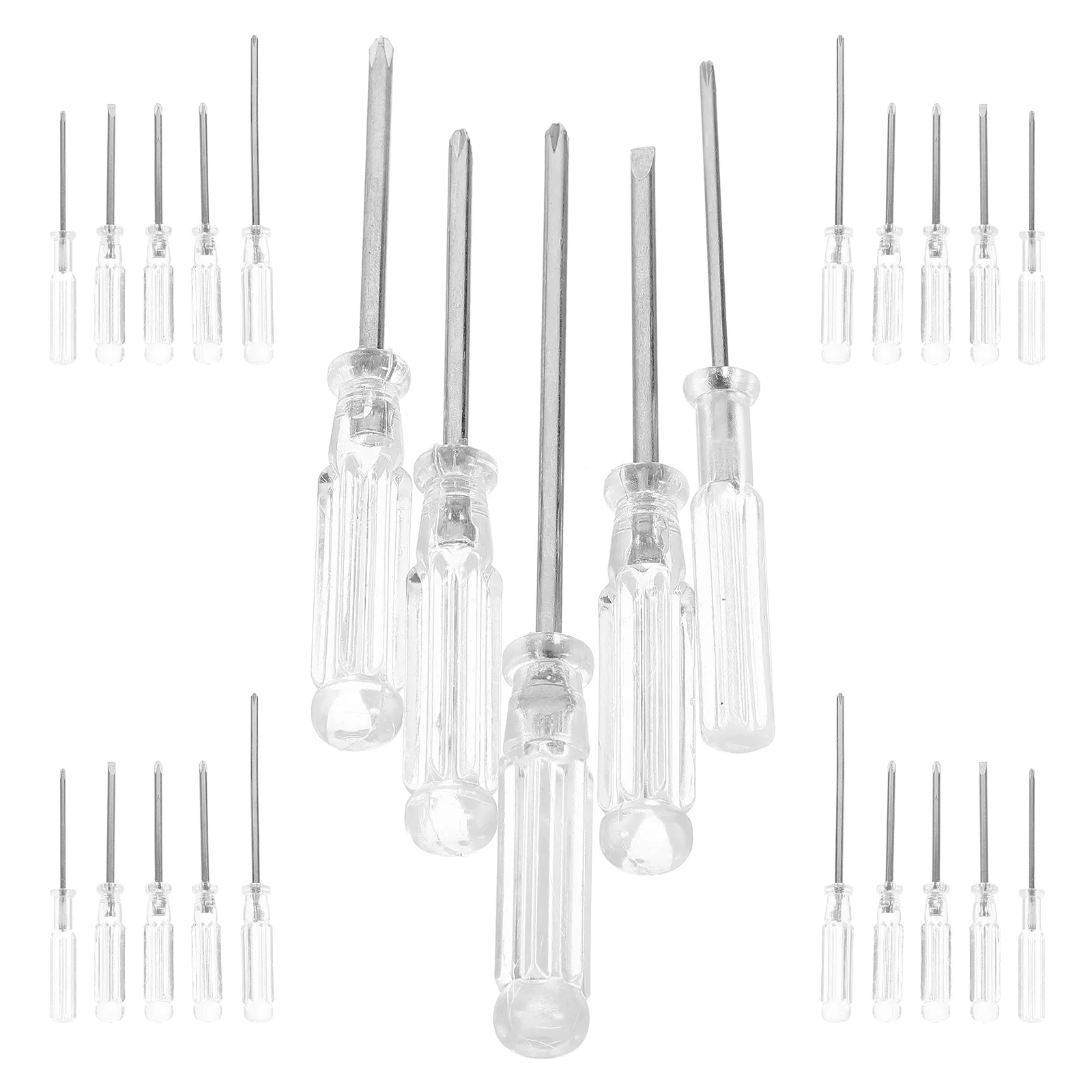 Juego de destornilladores de cristal, herramientas de precisión pequeñas para instrumentos musicales, electrónica, Kit de herramientas manuales portátiles, 25 uds.
