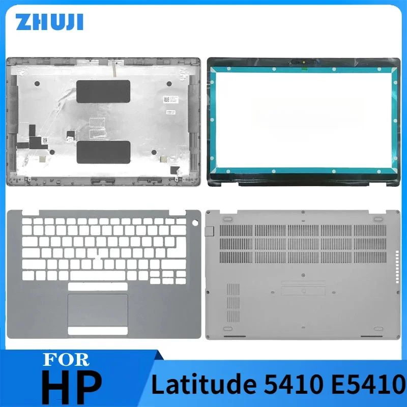 

New Back Case Laptop LCD Back Cover Front Bezel Palmrest Bottom Case For Dell Latitude 5410 E5410 Series Silver 0NKPM7 00W819