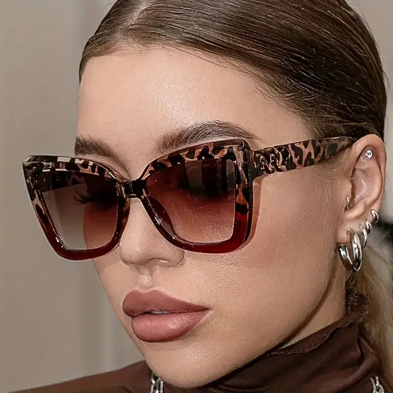 1 Stück übergroßer Katzenaugenrahmen, europäische und amerikanische Mode, personalisierte dekorative Brille, geeignet für Straßenfotografie