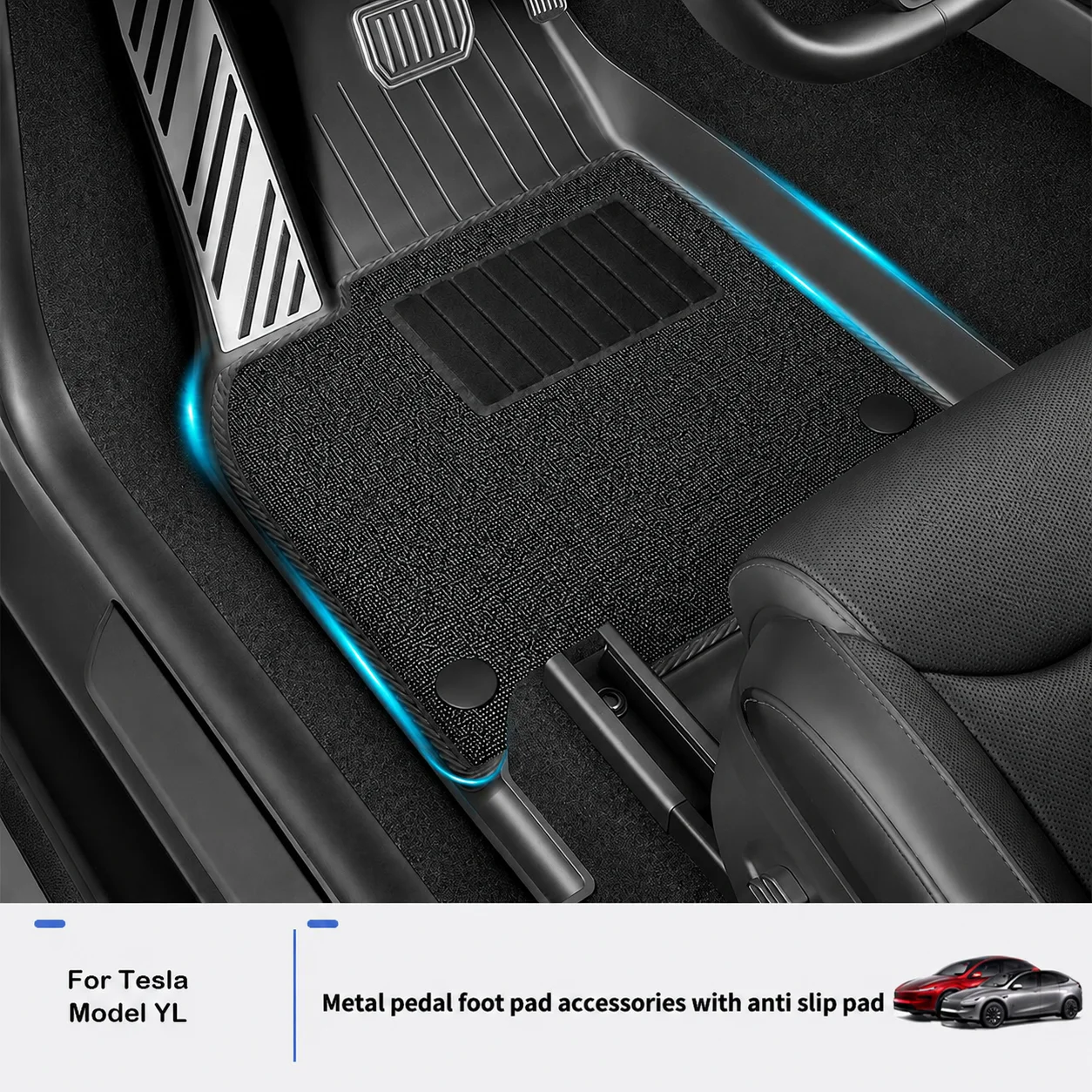 

Car Floor Mats For Tesla NEW Model YL 2026 Car Four Seasons Waterproof Non-slip Floor Mat Trunk Mat TPE Special Car Accessories