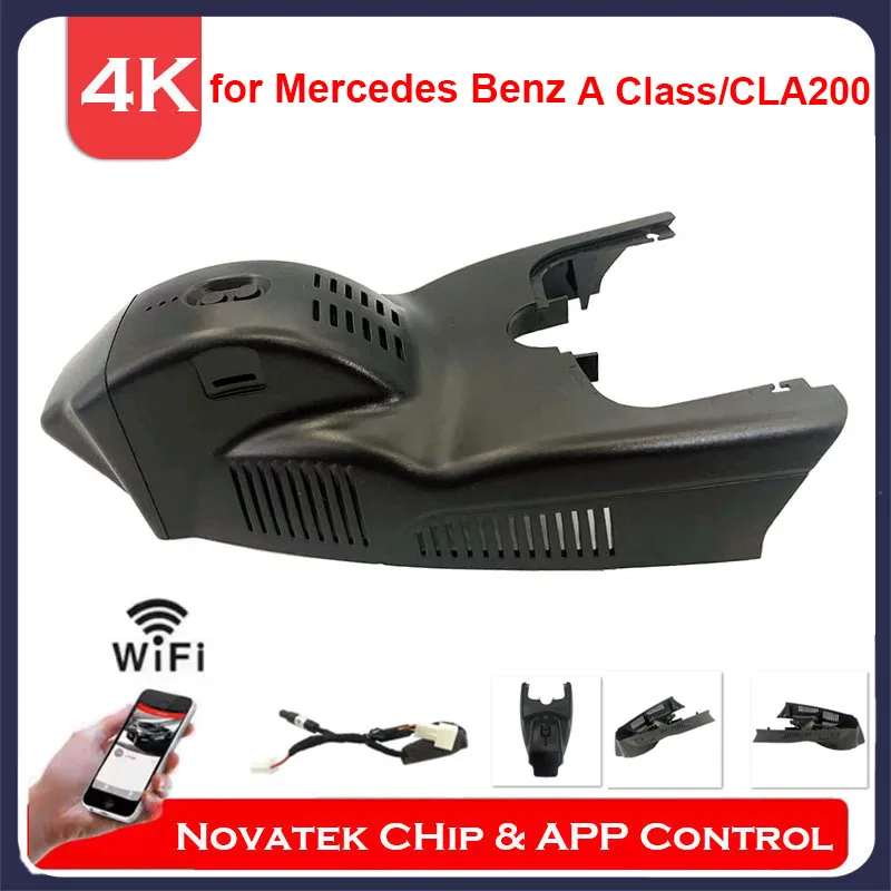 4K anteriore e posteriore Cam Wifi Dash Cam per Mercedes-Benz CLA 200 CLA200 w117 x156 classe A w176 ,Plug And Play Car DVR APP Control