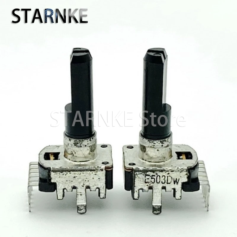 2PCS RK12 Type C50K E503Dw With Center Positioning Mixer Amplifier Volume Gain Potentiometer D Shaft Length 23mm 6-Pin
