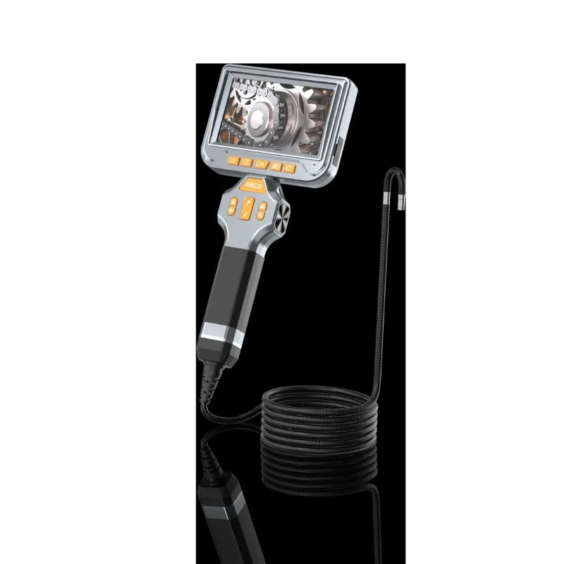 360 Degree Articulating Industrial Endoscope Handheld HD Pipe Inspection Camera 1080P Auto Repair Borescope 6mm Lens Flexible