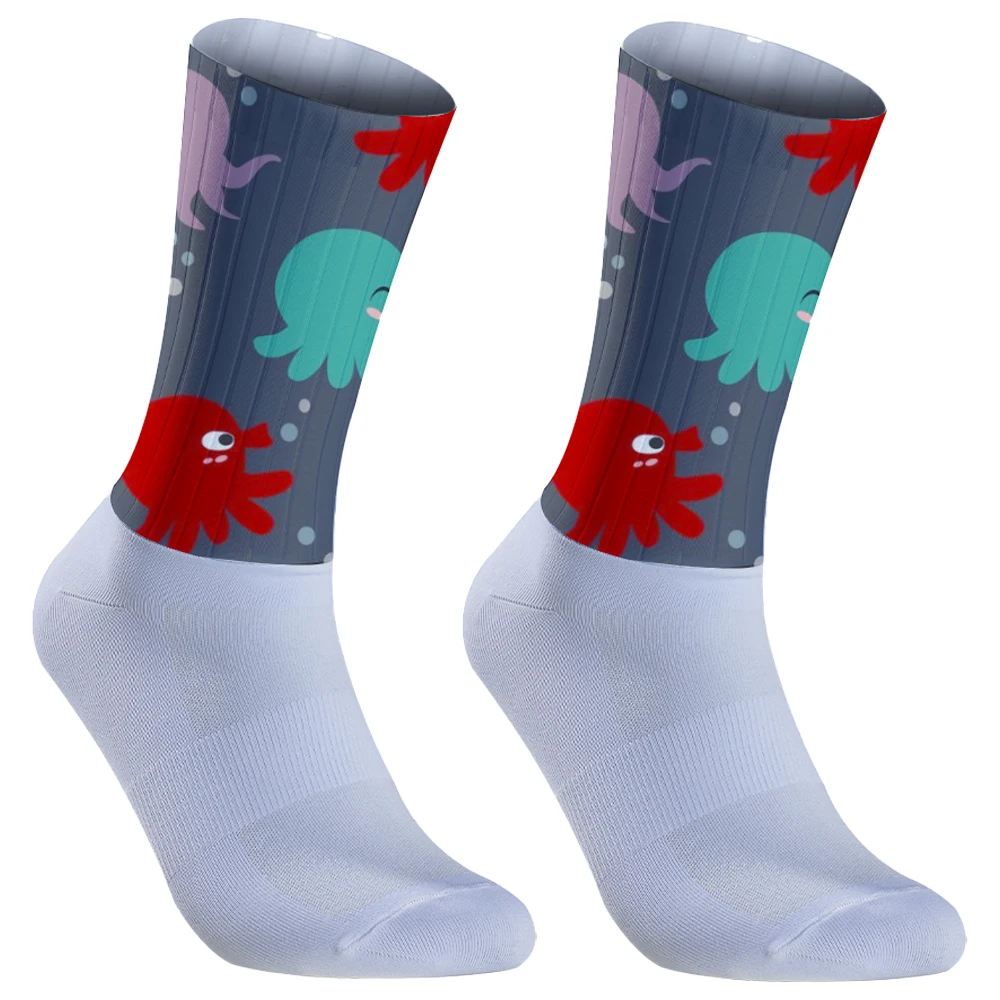 Chaussettes de vélo de route respirantes pour hommes et femmes, chaussettes de vélo VTT, sports de plein air, chaussettes de course, haute qualité, équipe professionnelle, chaussettes de cyclisme