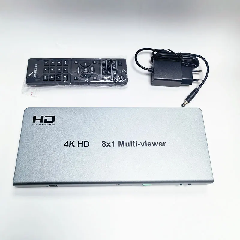 

4K 8x1 Multi-viewer HDMI-Compatible 8 In 1 Out multiviewer Seamless Switcher 8 picture 1 TV Monitor View Multi Screen Splitter