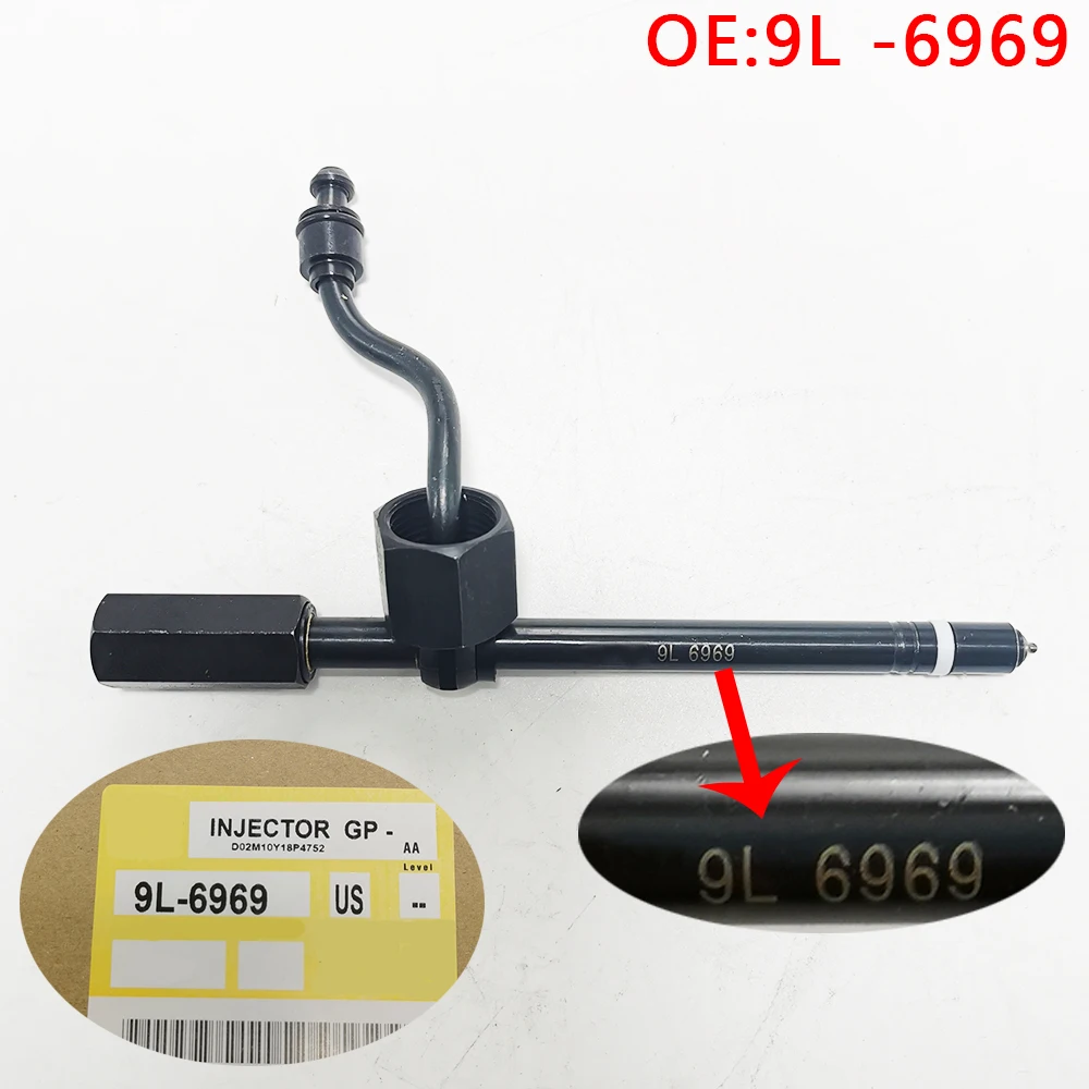 For 9L6969 0R250 4 22762 pencil fuel injector for excavatorCaterpillar CAT 3200 E225 3208 910