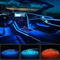 Automotive LED interior decoration light DIY flexible EL wiring automotive atmosphere light USB party diode neon light