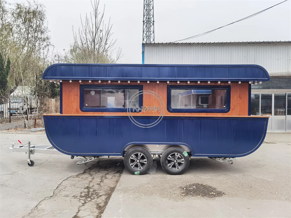 

Coffee Trailer Mobile Kitchen Custom Fully Equipments Fast Food Truck Pizza Ice Cream Kiosk Concession Fast Food Trailer